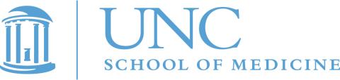 University of North Carolina School of Medicine logo featuring a graphic of a domed structure with columns