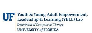 Logo for University of Florida Youth and Young Adult Empowerment, Leadership and Learning (YELL) Lab